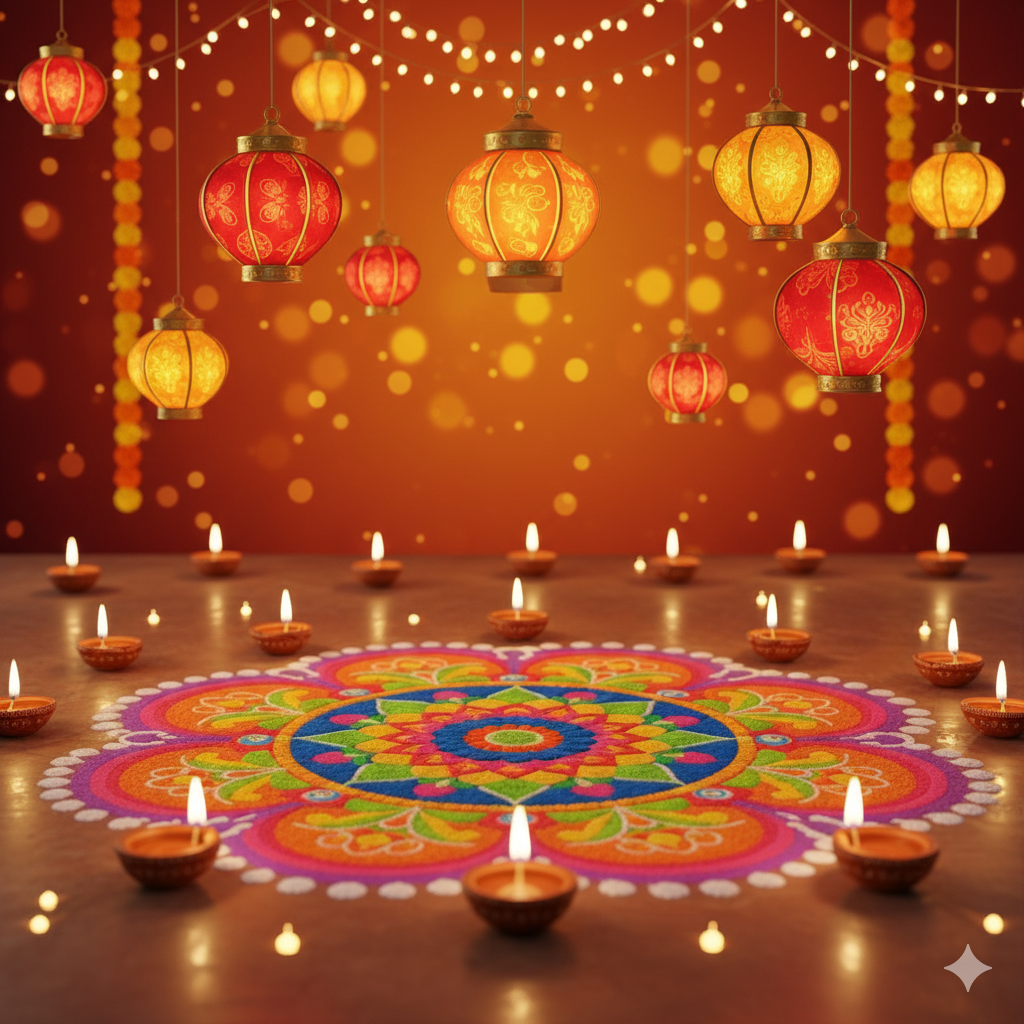 Diwali, Navratri, Holi and other festival decorations